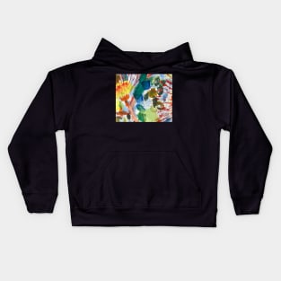 abstract red gum flowering, from an acrylic original painting  by Geoff Hargraves Kids Hoodie